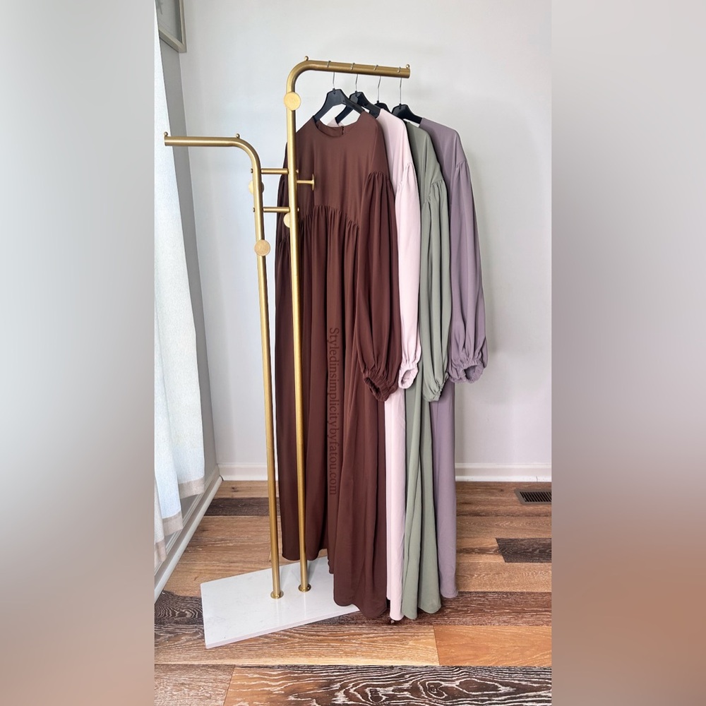 Elegant Long Sleeve Maxi Dresses Abaya dress Muslim dress